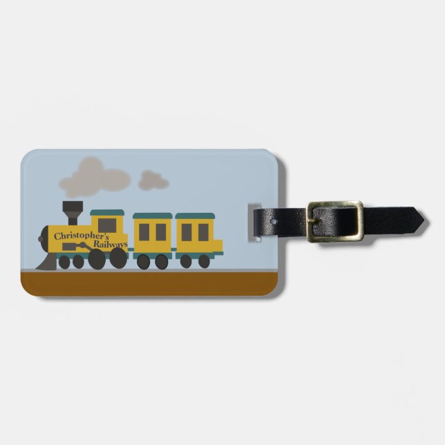 Customisable Aeroplane Luggage Tag (Front Horizontal)