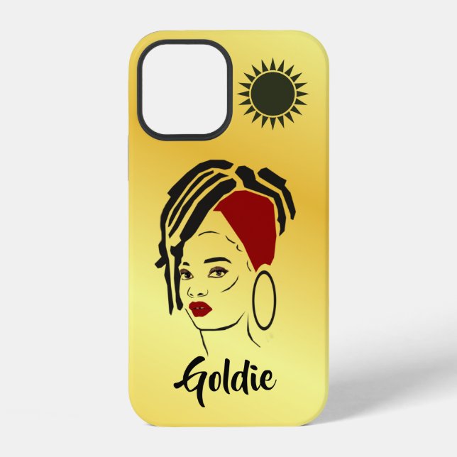 Customisable African Queen Apple IPhone 12 Case (Back)