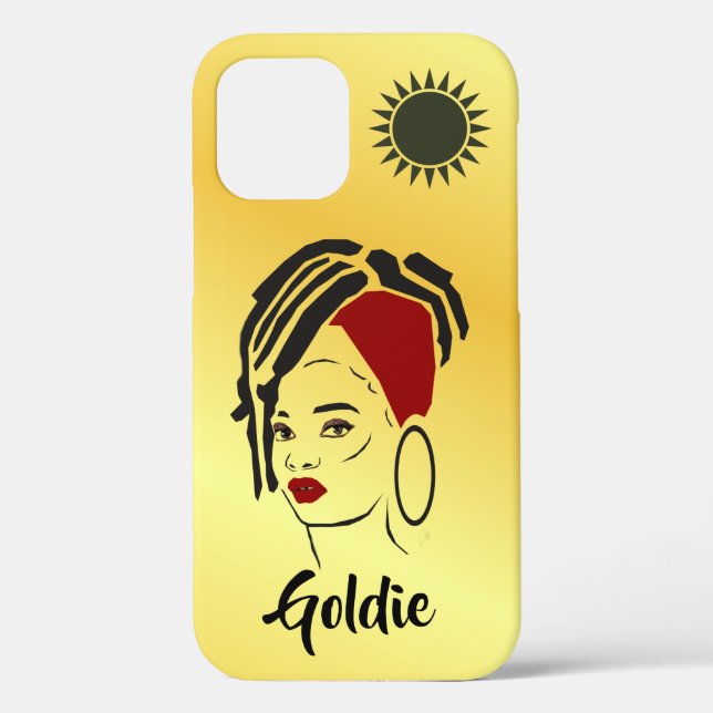 Customisable African Queen Apple IPhone 12 Case (Back)