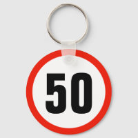 Customisable Age Speed Limit Sign 50th Birthday