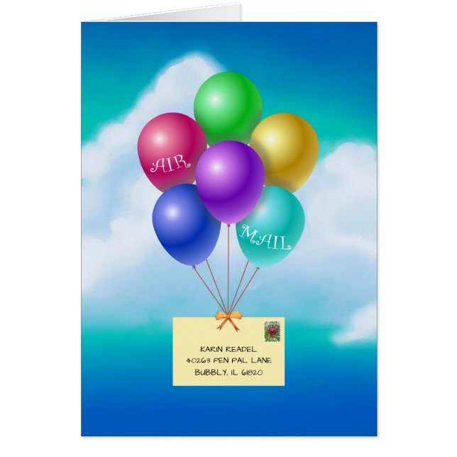 Customisable Air Mail - 5" x 7" Art Card (Front)