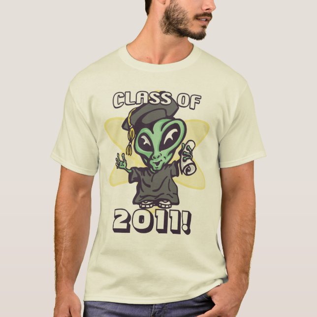 Customisable Alien Grad by Mudge Studios T-Shirt (Front)