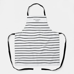 Customisable all-over print white apron