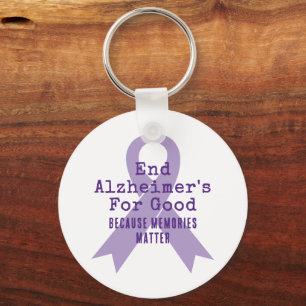 Customisable Alzheimers Awareness Key Ring