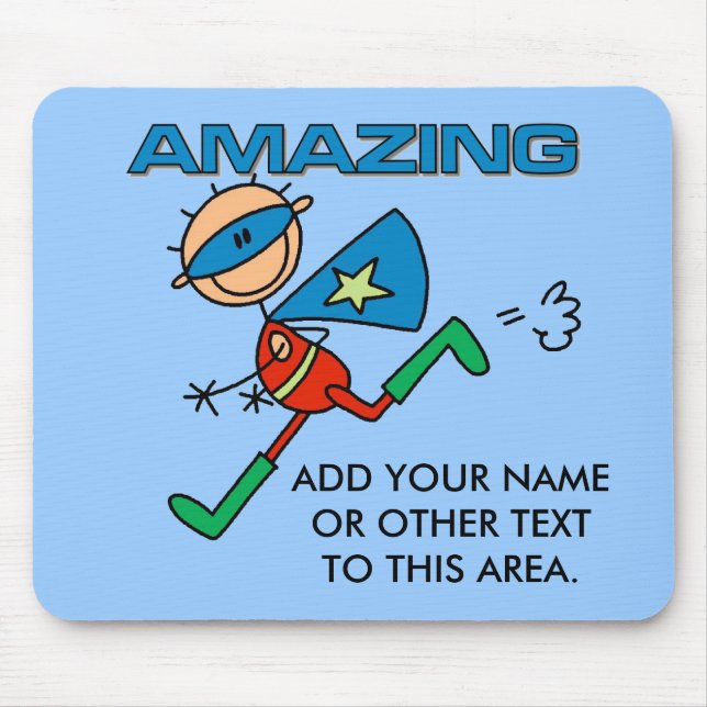 Customisable Amazing Boy Hero Mousepad (Front)