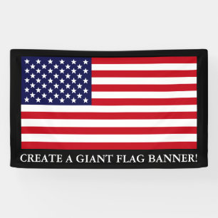 Customisable American Flag Banner