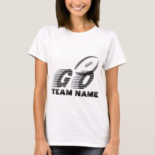 Customisable American Football Go And Team Name T-Shirt