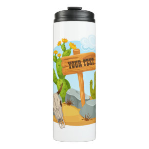 Customisable American Southwest desert scene Thermal Tumbler