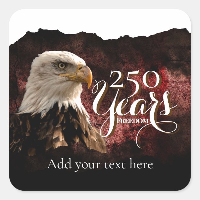 Customisable America's 250th Anniversary Sticker (Front)
