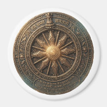 Customisable Ancient Dhamma Wheel Heritage Round B