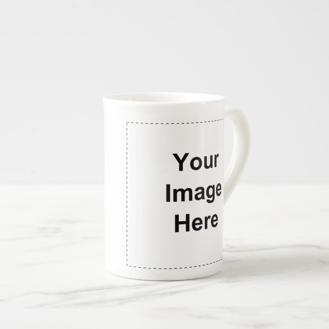 Customisable and personalizable - Design your own Bone China Mug (Front Right)