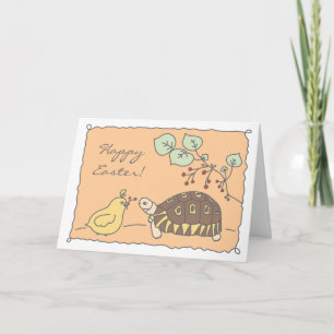 Customisable Angulate Tortoise Easter Card 4