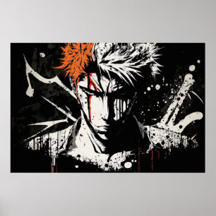 Customisable Anime Inspired Hero Wall Poster