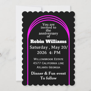 Customisable Anniversary Invitation Editable