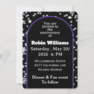 Customisable Anniversary Invitation Editable