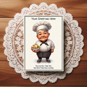 Customisable Any Occasion Cooking / Chef Postcard
