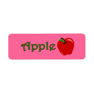 Customisable Apple Bakery Labels