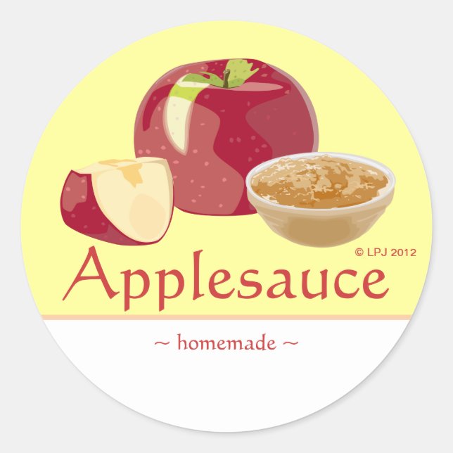 Customisable Applesauce Stickers (Front)