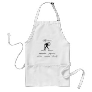 Customisable Aquarius traits Greek-style Zodiac Standard Apron