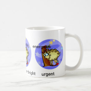 Customisable Aries traits Cute Cartoon Zodiac Coffee Mug