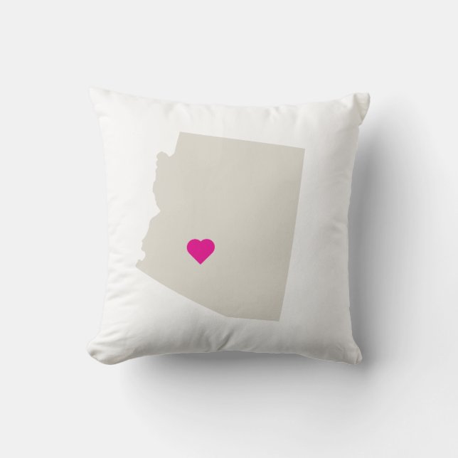 Customisable Arizona State Love Reversible Pillow (Front)