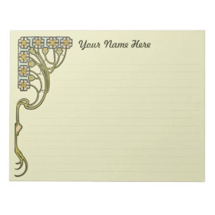 Customisable Art Nouveau CC0403 Notepad