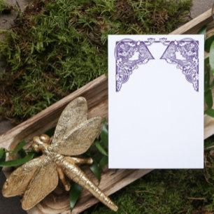Customisable Art Nouveau Ladies Stationery