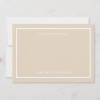 Customisable Artist Thank You Card