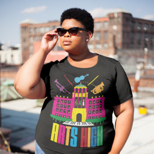 Customisable Arts High School Creative Building T-Shirt