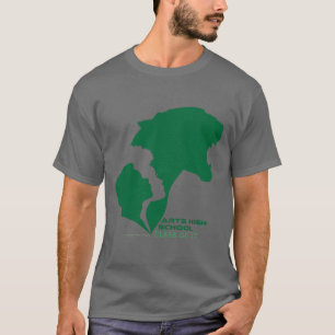 Customisable Arts High School Green Silhouettes T-Shirt