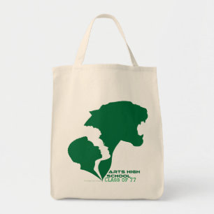 Customisable Arts High School Green Silhouettes Tote Bag