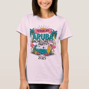 Customisable Aruba Bachelorette Party T-Shirt