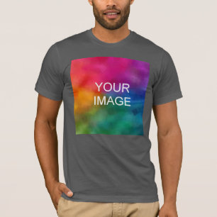 Customisable Asphalt Colour Template Add Image Log T-Shirt