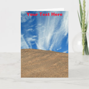 Customisable Atacama Desert, Chile clouds Card