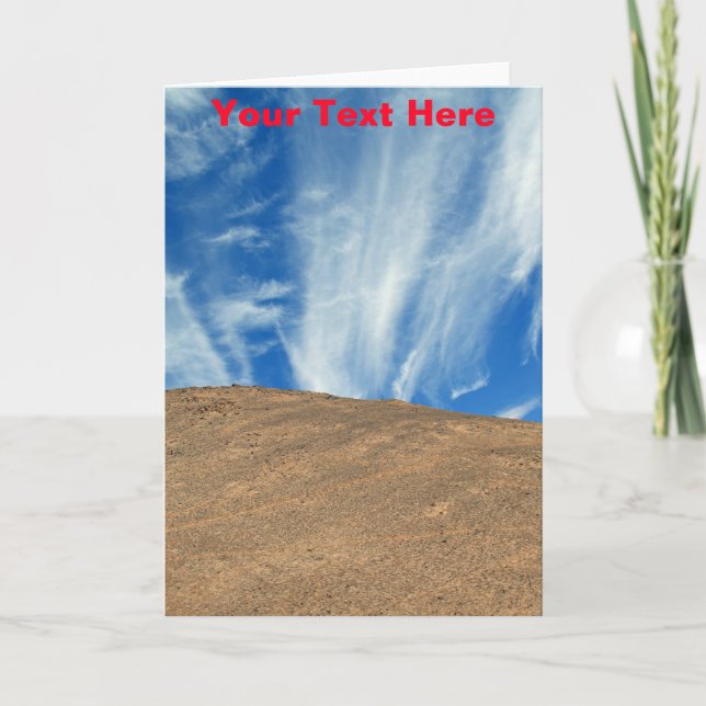 Customisable Atacama Desert, Chile clouds Card (Front)