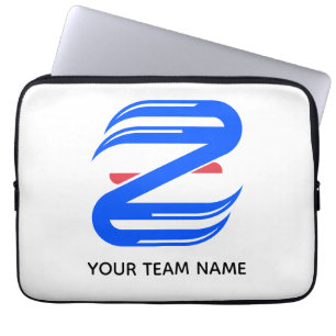 Customisable Athletic Letter Z Team Laptop Sleeve