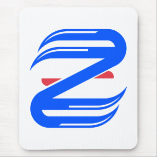 Customisable Athletic Letter Z Team Mouse Pad