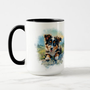Customisable Australian Shepherd Puppy Mug