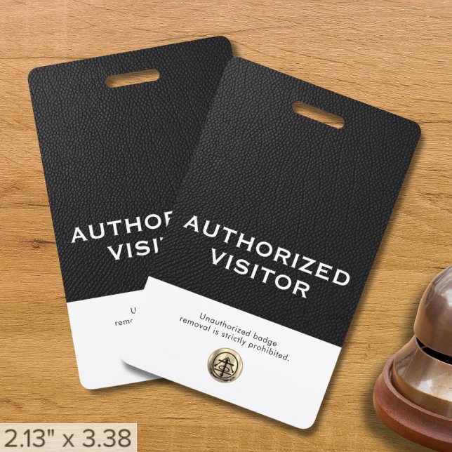 Customisable Authorised Visitor Badge ID Badge (Creator Uploaded)