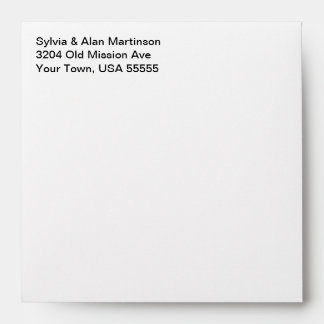 Customisable B&W Damask Elegant Matching Envelopes