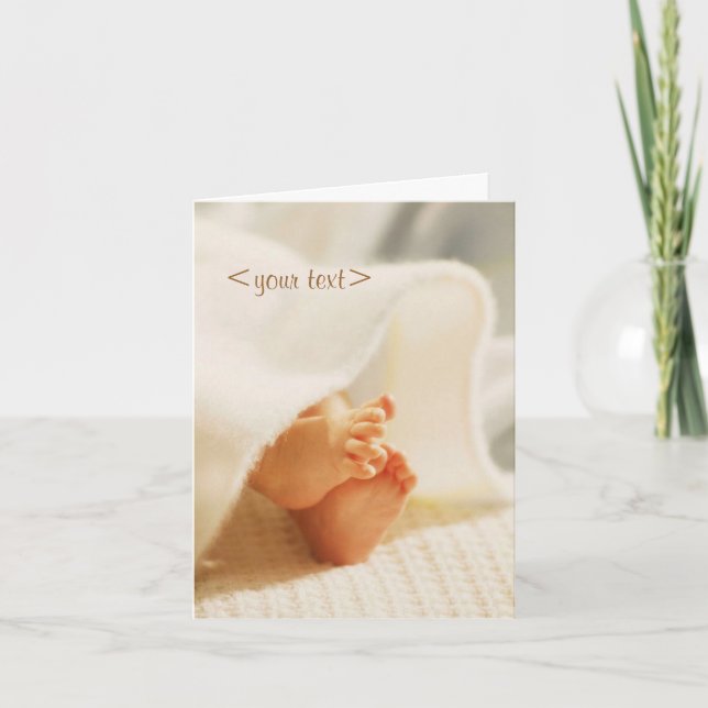 Customisable baby card (Front)
