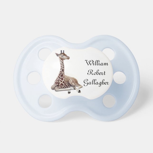 Customisable Baby Giraffe Pacifier (Front)