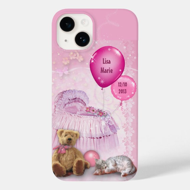 (Customisable) Baby Girl Case-Mate iPhone Case (Back)
