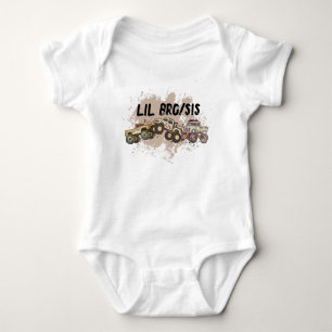 Customisable Baby Monster Truck Birthday Party Baby Bodysuit