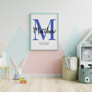 Customisable Baby Name Meaning Room Poster