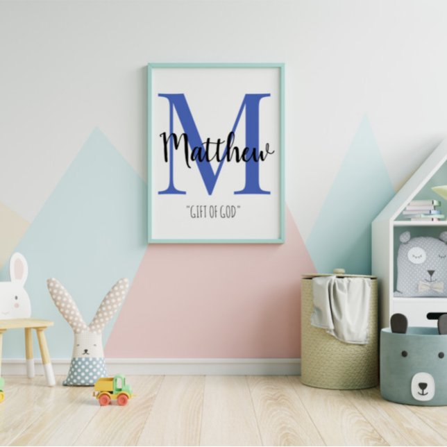 Customisable Baby Name Meaning Room Poster (Creator Uploaded)