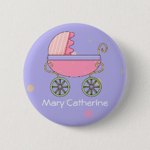 Customisable Baby Shower Favours 6 Cm Round Badge