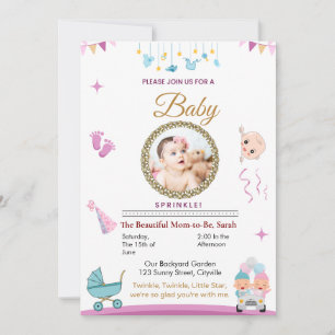 Customisable Baby Sprinkle Invitation