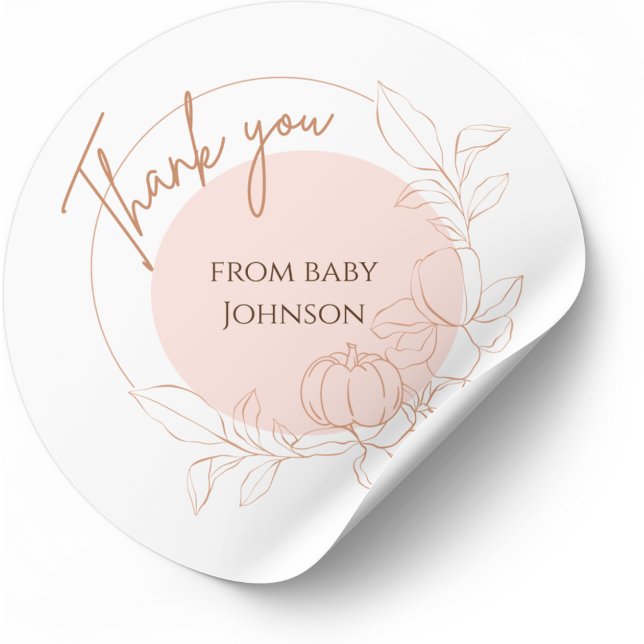 Customisable Baby Thank You Stickers (Creator Uploaded)