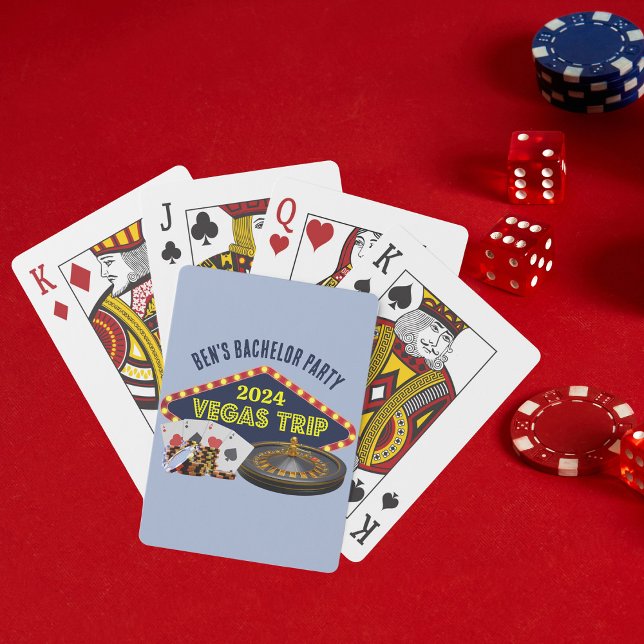 Customisable Bachelor Party Las Vegas Trip Casino Playing Cards (Creator Uploaded)